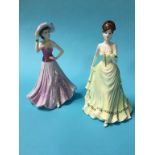 Two boxed Coalport figures