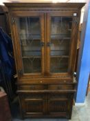 An oak Old Charm display cabinet