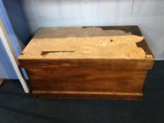 A mahogany chest