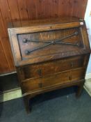 An oak bureau