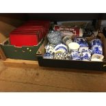 Four boxes of assorted to include Ringtons china