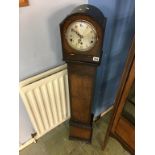 An oak cased Grand daughter clock