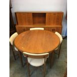 A G-Plan teak six piece dining room suite