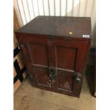 An Edwardian safe and key