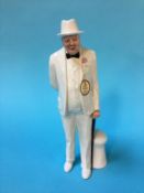 A Royal Doulton figure of Winston Churchill