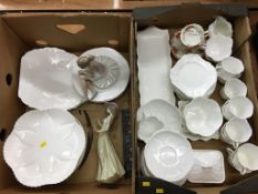 A quantity of Shelley tea china and a Nao figure etc.