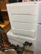 Two painted chest of drawers