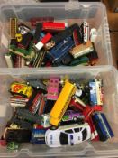 Two boxes of Die Cast toys