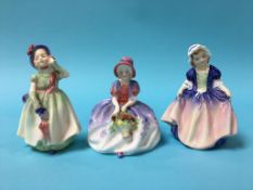 Three small Royal Doulton figures