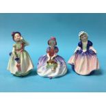 Three small Royal Doulton figures