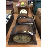 Four mantle clocks