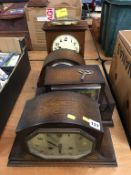 Four mantle clocks