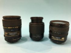 Two Nikon and a Tamron camera lens (3)