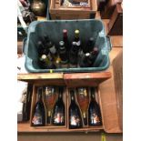 Two boxes of Tenuta S. Anna wine and various other wine