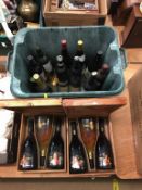 Two boxes of Tenuta S. Anna wine and various other wine