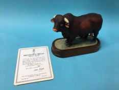 A Royal Worcester model of a 'Santa Gertrudis Bull