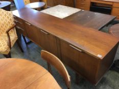 A teak sideboard