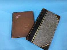 Two postcard albums and contents