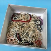 A large quantity of costume jewellery