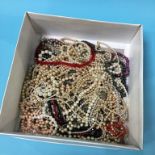 A large quantity of costume jewellery