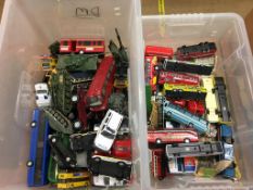 Two boxes of Die Cast toys