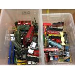 Two boxes of Die Cast toys