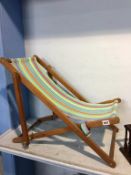 A child's deck chair