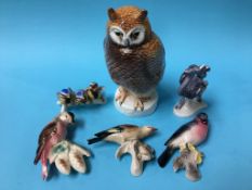 A large Goebel owl and various figures