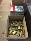 Assorted brassware and Lloyds register of ships etc.