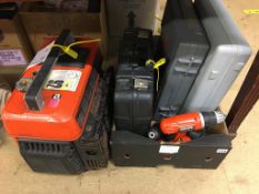 A quantity of tools and a generator
