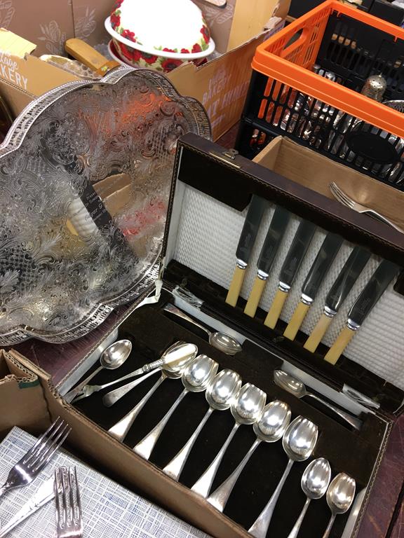 Assorted silver plate and cutlery - Image 3 of 5