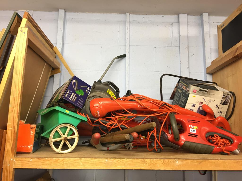 Assorted gardening tools