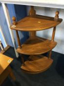 An Ercol three tier corner what not