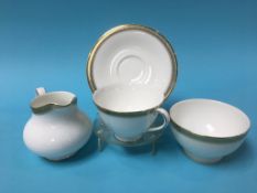 A Royal Doulton six piece setting dinner and tea service, 'Clarendon' pattern