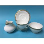 A Royal Doulton six piece setting dinner and tea service, 'Clarendon' pattern