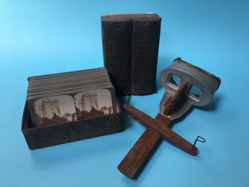 A stereoscopic view and fifty five world wide cards