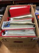 Four folders of assorted nautical ephemera, to include bills, letters, correspondence, books and