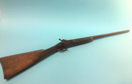 An antique percussion rifle by W. M. Greener