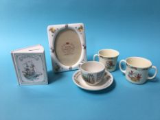 A collection of Bunnykins and Peter Rabbit china etc.