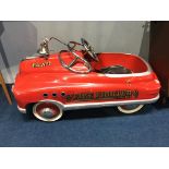 A child's pedal car, 'Fire Fighter Engine 23'