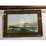 H. Crane, watercolour, signed, 'Steamship 'The Ambassador' Newcastle', 24 x 39cm