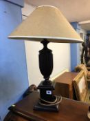 A table lamp