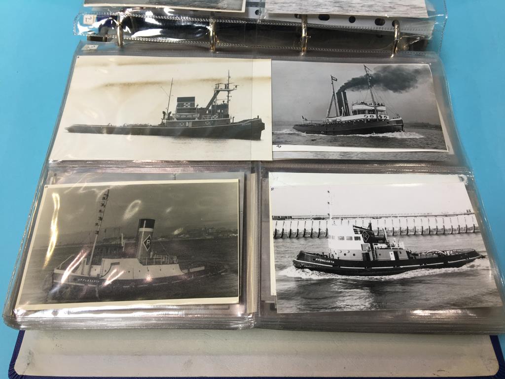 A folder containing a collection of photographs of local tugs, to include the 'Eppleton Hall' etc. - Image 5 of 8