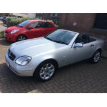 A silver Mercedes SLK 230 Kompressor Auto, petrol, first registered 1999, MOT to November 2021,