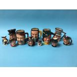 A collection of Doulton and other Character jugs