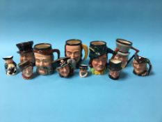 A collection of Doulton and other Character jugs