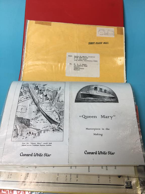 A collection of Cunard Line ephemera, postcards and photos - Image 6 of 14