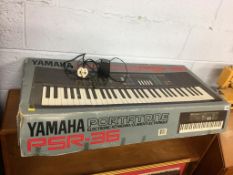 A Yamaha keyboard