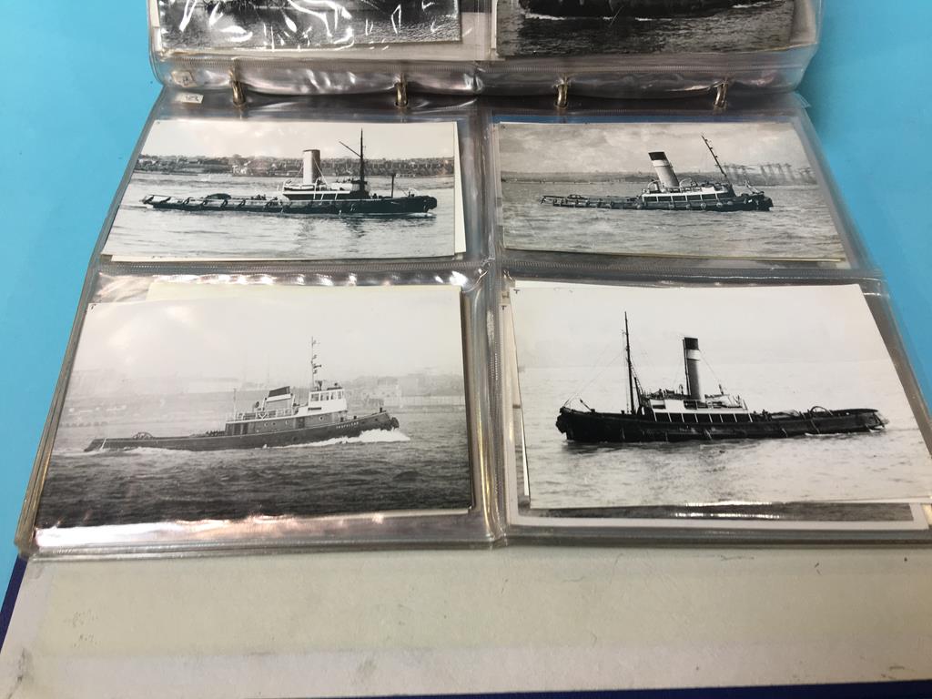 A folder containing a collection of photographs of local tugs, to include the 'Eppleton Hall' etc. - Image 8 of 8