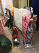 Two Vax upright vacuums